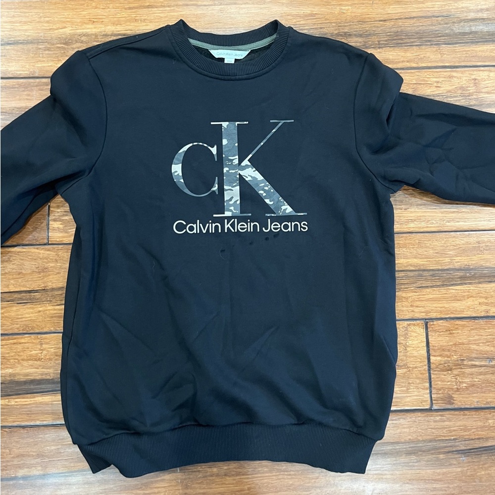 Men’s Sm Black Calvin Klein crew neck sweatshirt